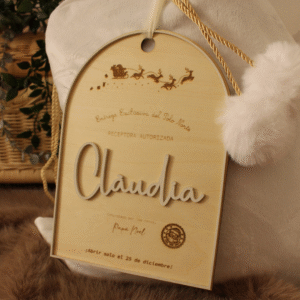 Placa Saco Papá Noel