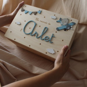 Caja de Nacimiento Oso Avioneta