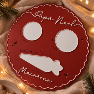 Bandeja Papá Noel Personalizada Roja